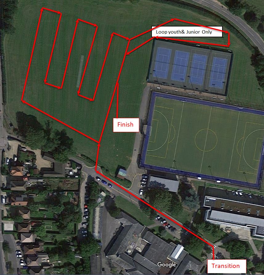 Run course map